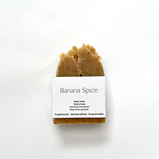 Banana Spice Tallow Soap Seconds