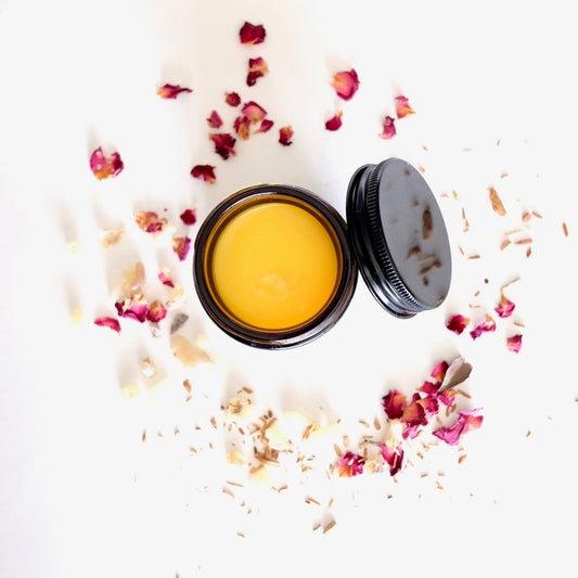tallow, emu oil and jojoba balm that is infused with frankincense