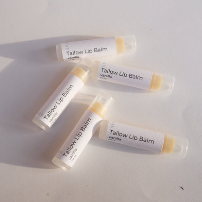 vanilla tallow lip balm